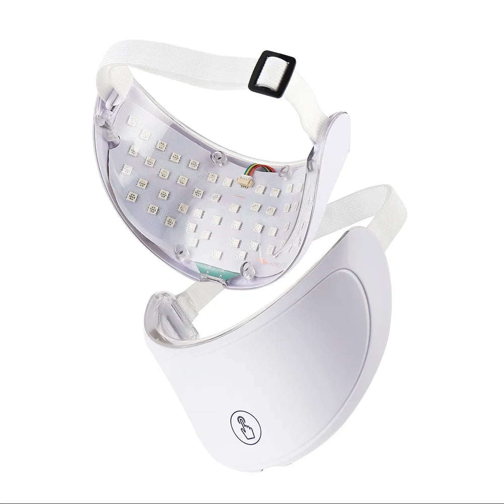 Neck LED Red Light Therapy Lift Mask Photon Anti-Wrinkle Skin Tightening Neck Beauty Device Skin Brighten Rejuvenation Wrinkle Remover