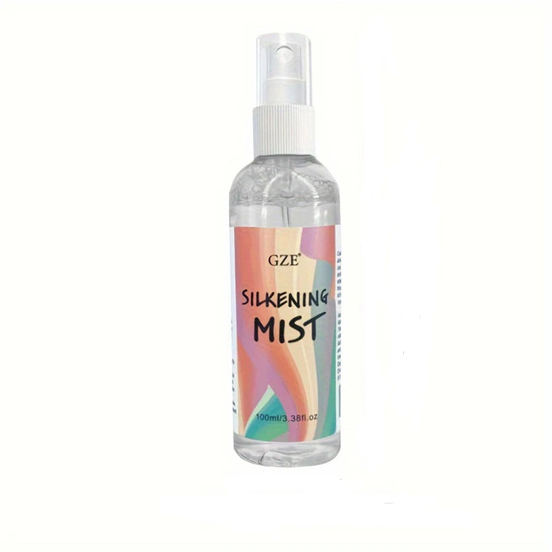 GZE HAIR SILKENING SPRAY Silk Therapy Thermal Shield,Thermal-Pressing Product that Polishes, Silkens, and Smooths Curly Texture