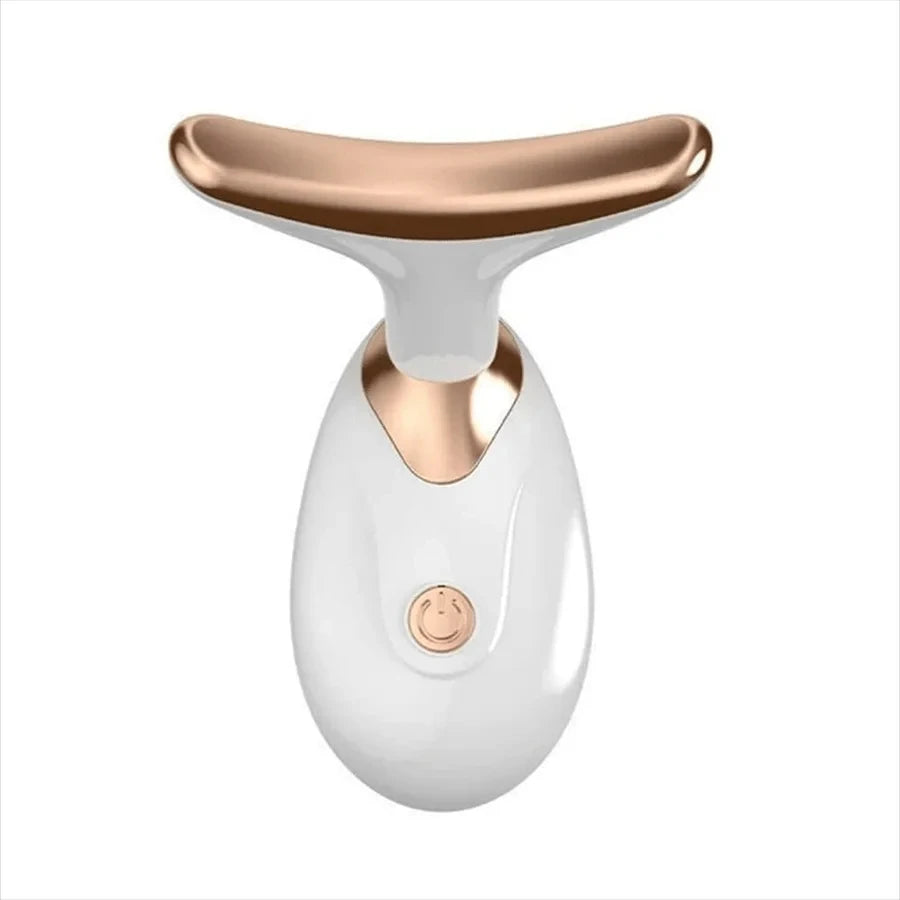 Electric skin tightening care massage device, suitable for treating wrinkles, double chin and skin firmness.