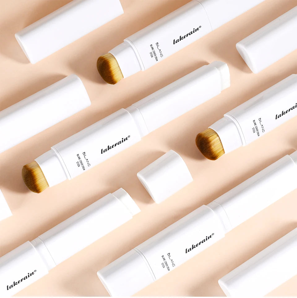 Color Changing Foundation Stick Korean Cover Cream Stick High Coverage Waterproof Dual-Ended with Brush  Base Makeup