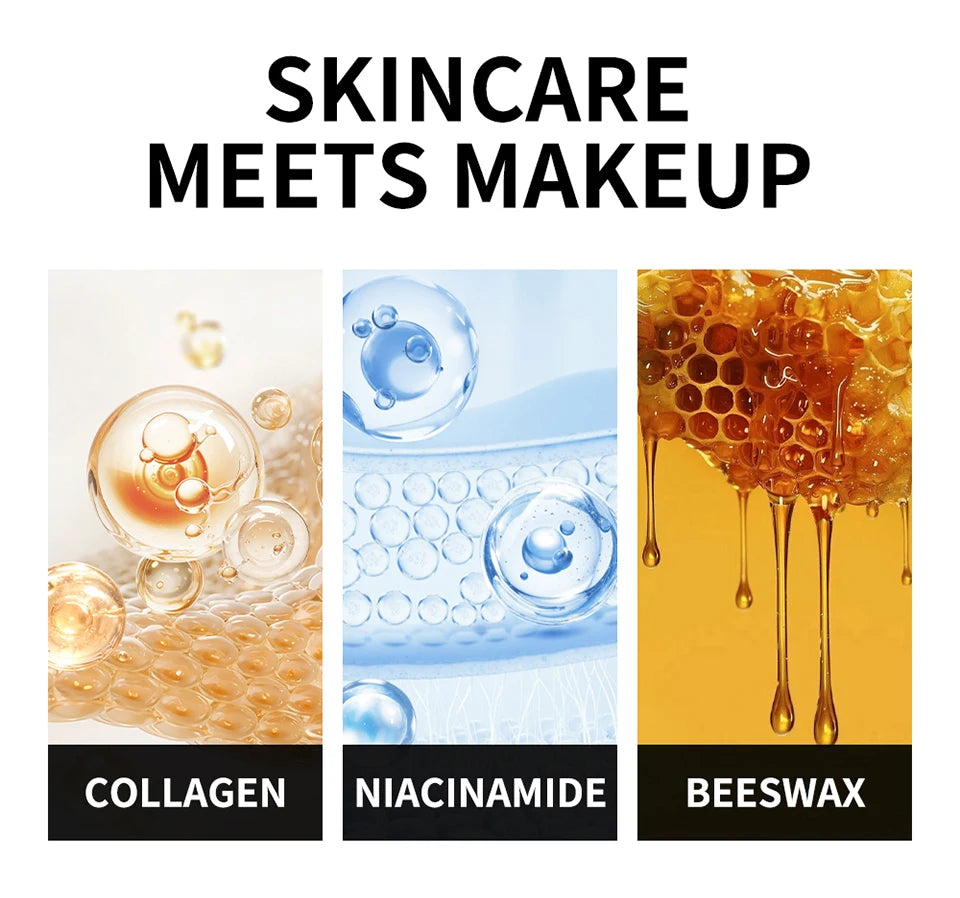 Color Changing Foundation Stick Korean Cover Cream Stick High Coverage Waterproof Dual-Ended with Brush  Base Makeup